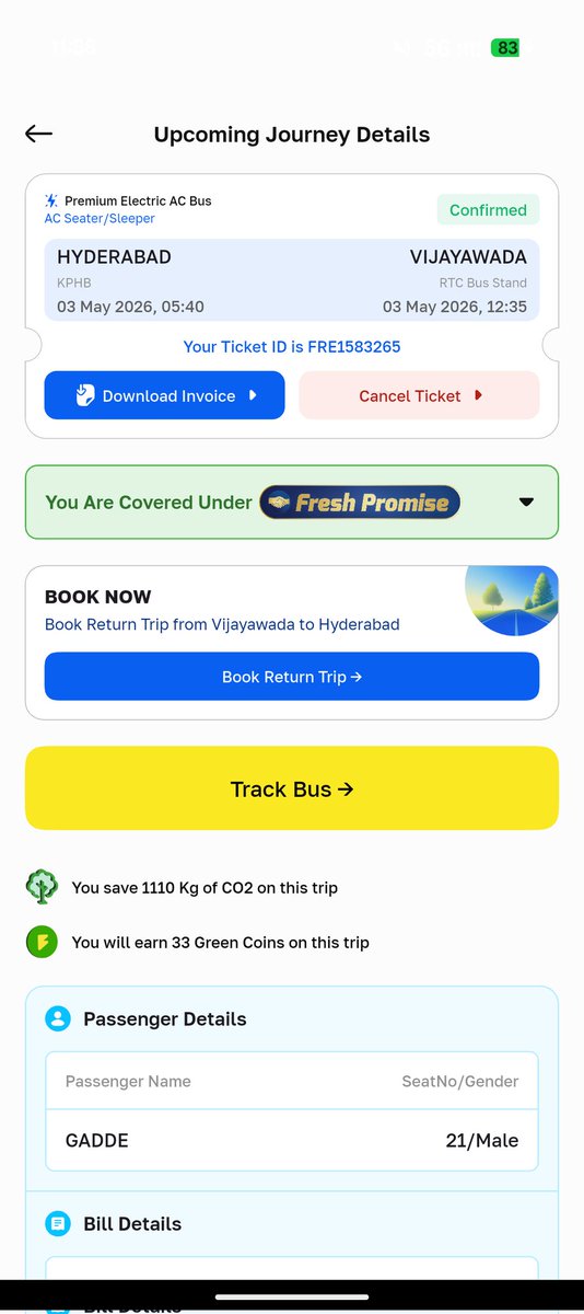 cryptocoinseven's tweet photo. @freshbus_in It is Not FRESH BUS it is SWEAT BUS.Hi this is Rajesh Gadde travelling from Hyd to Vjd Now i.e 03/05/2026 Bus No: https://t.co/Lj1njD1m0E is not working. I Requested the captain about the Ac his answer was rude saying that it will not work go and sit in your seat https://t.co/3uAwMHT9qL