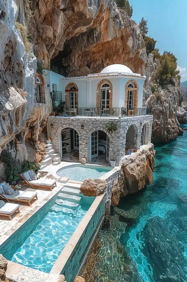 angelssantos134's tweet image. #cliffside house