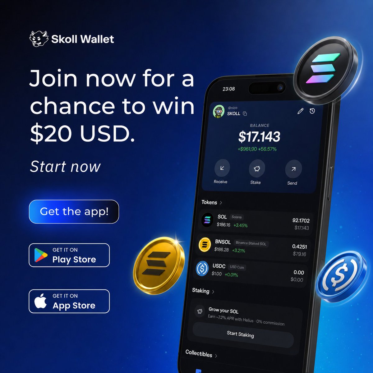 Skoll Wallet tweet media