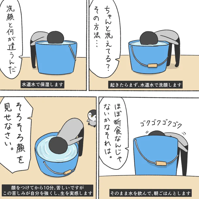 スマートペンギンのモーニングルーティン 