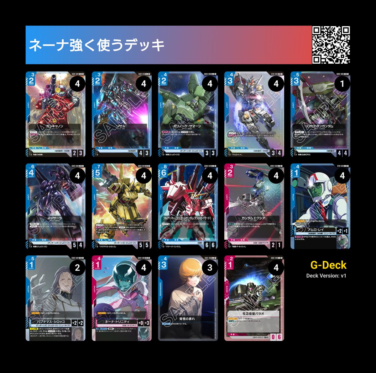 ビナーデッキ　高レア構築 ふと思いついて作ったネーナ強く使える？というお馬鹿デッキ