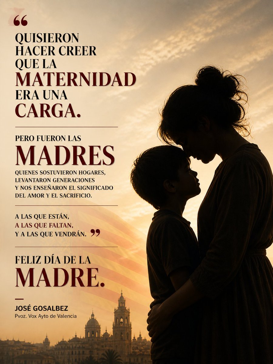 JosGOSALBEZ1's tweet photo. 🟢 | Quisieron hacer creer que la maternidad era una carga.

Pero fueron las madres quienes sostuvieron hogares, levantaron generaciones y nos enseñaron el significado del amor y el sacrificio.

A las que están. 
A las que faltan. 
Y a las que vendrán.

Hoy, especialmente, por ti mamá. Siempre conmigo. 💚

Feliz Día de la Madre.

#DíaDeLaMadre