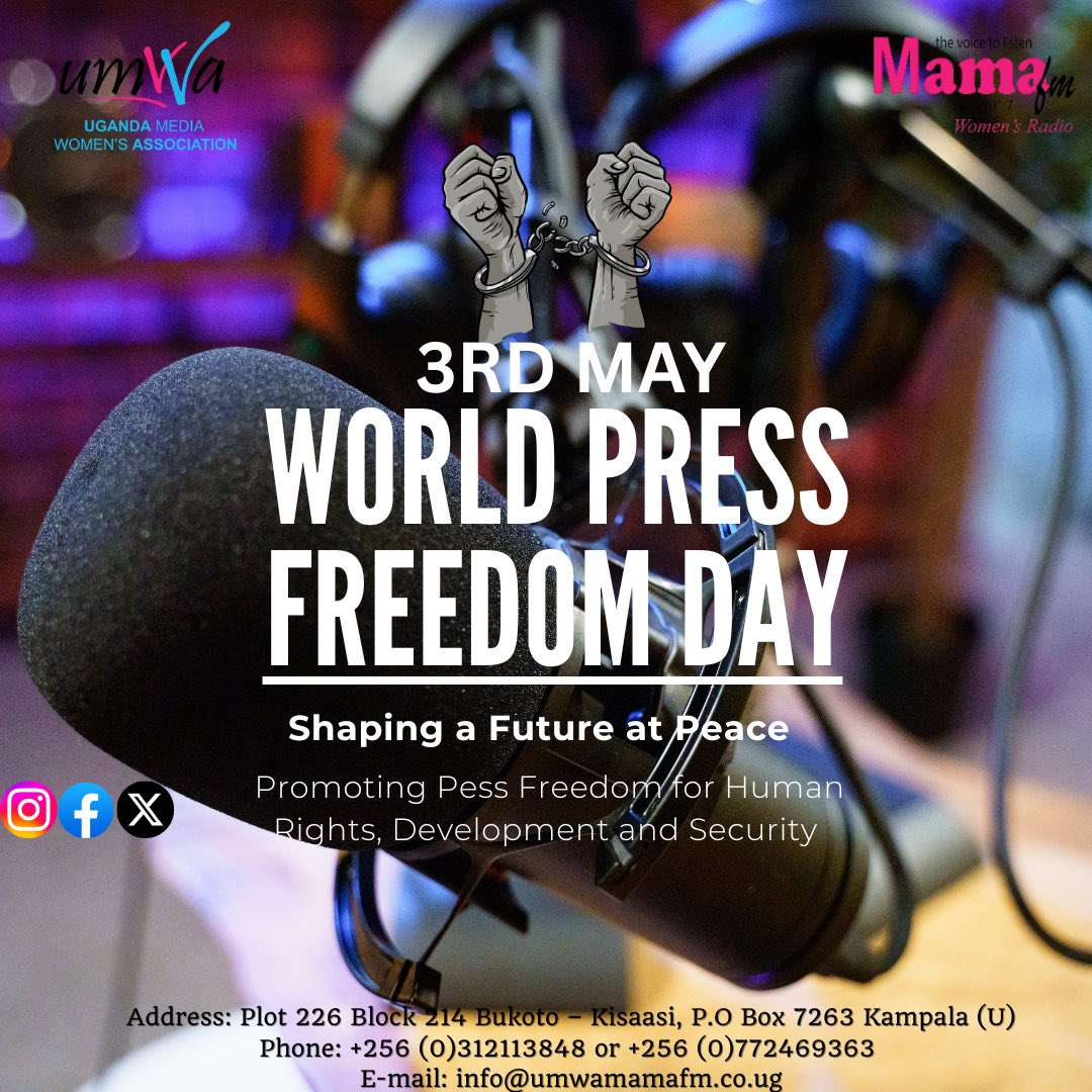 UMWAandMamaFM's tweet photo. Happy world Press Freedom Day 2026
#WorldPressFreedomDay https://t.co/Wnj9ugSxRC