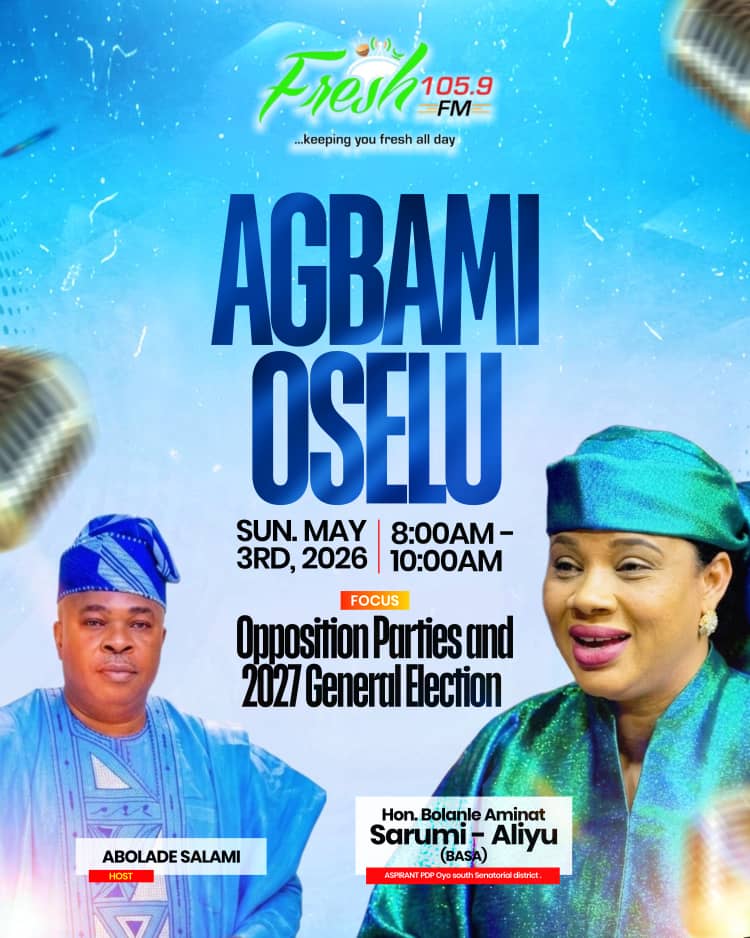 Happy Sunday. May today bring peace to your homes, renewed strength for the week ahead, and hope for better days for our people.

Join me this morning on Fresh 105.9 FM by 8:00AM as we discuss “Opposition Parties and the 2027 General Election.”

It’s an important conversation