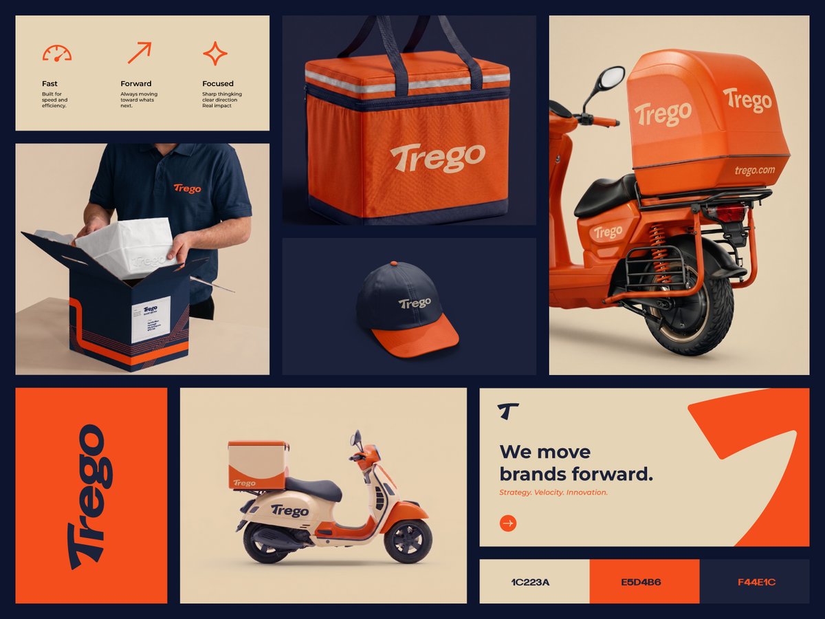 MDAnowarHo1316's tweet image. Trego is a modern mobility and delivery brand concept focused on speed, direction, and reliability.

#branding #brandidentity #visualidentity #branddesign #logodesign #modernbranding #bentogrid #brandpresentation #identitydesign #designsystem #creativebranding #brandinspiration