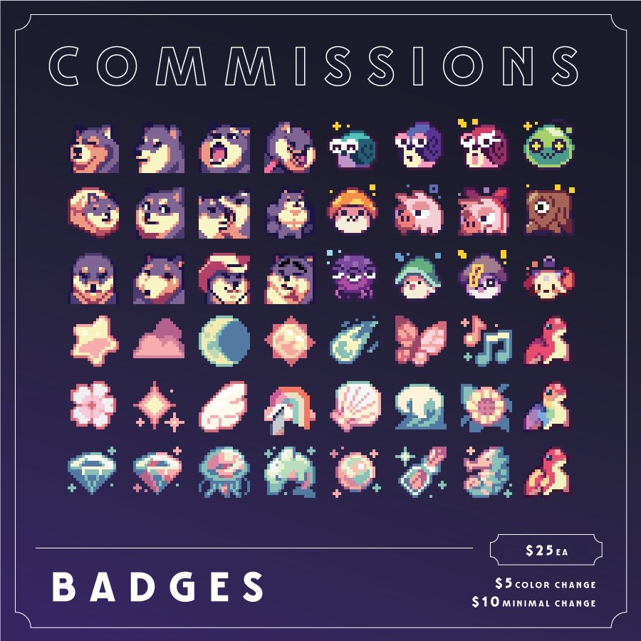InxanityOCE's tweet image. Hellooo ill be opened up few slots for commissions for YCH and custom badge / emotes + more

Reshare is appreciated🙏🙏🥺🥺
#pixelart