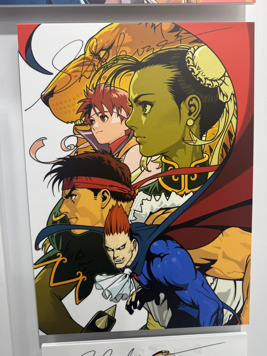 The legendary Shinkiro-sensei alongside his artwork exhibit at the