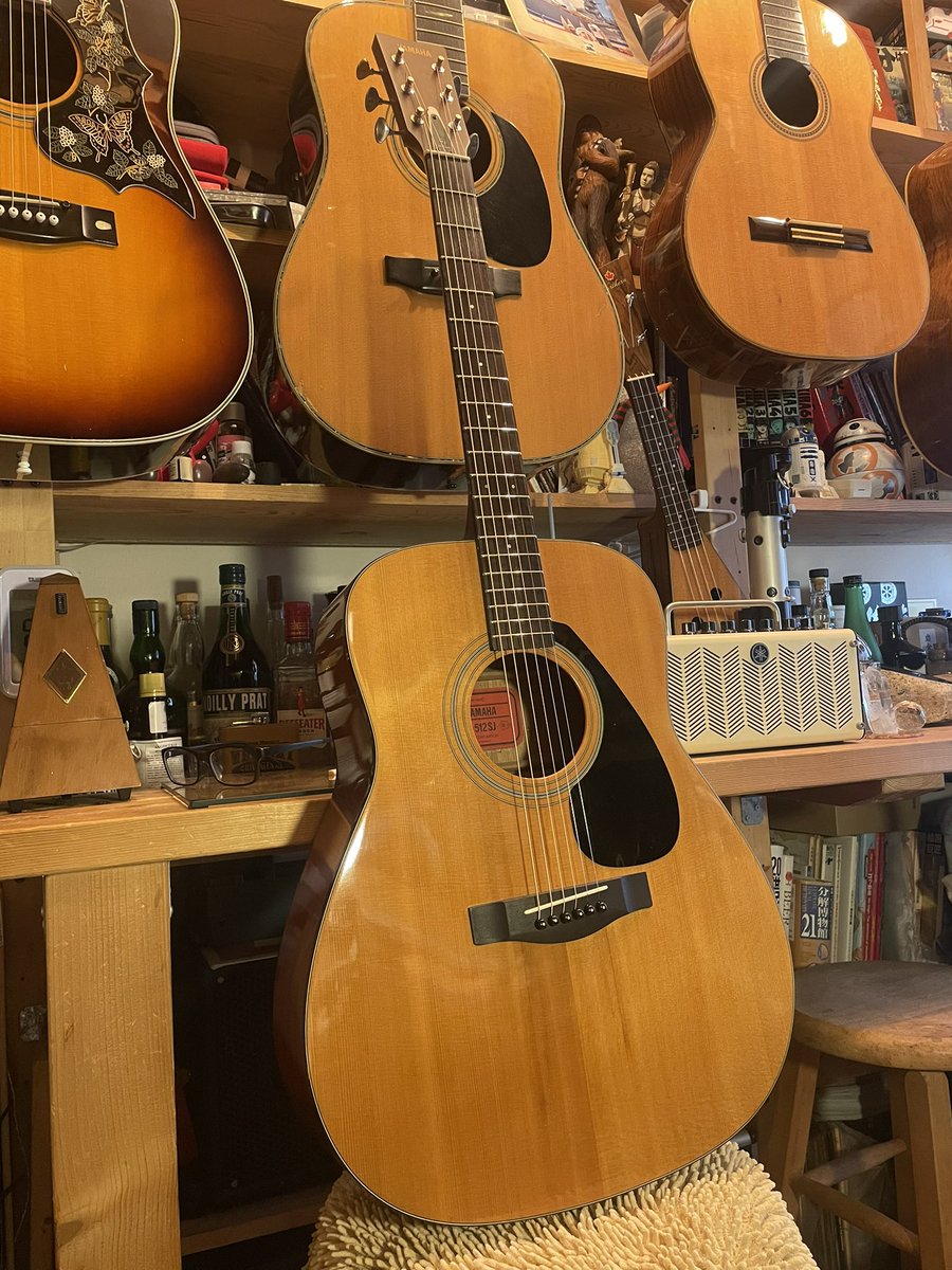 1本仕上がった✨️ 2001年製 YAMAHA FG-512SJ 赤ラベル復刻版で台湾製