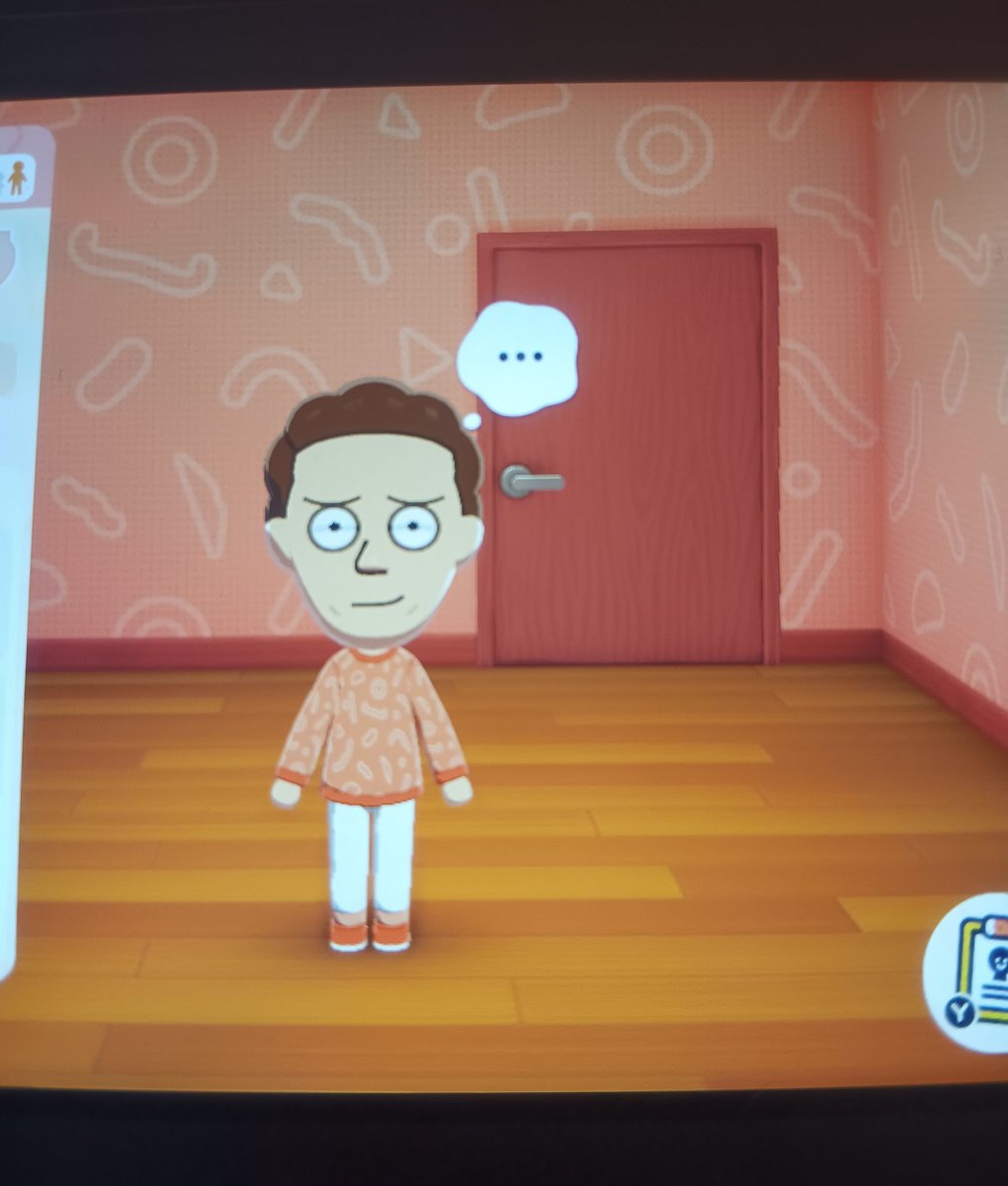 n0stalgiam0nstr's tweet image. My Jerry Tomodachi Life Mii. Including the custom shirt and pants I made for his show outfit
#RickandMorty