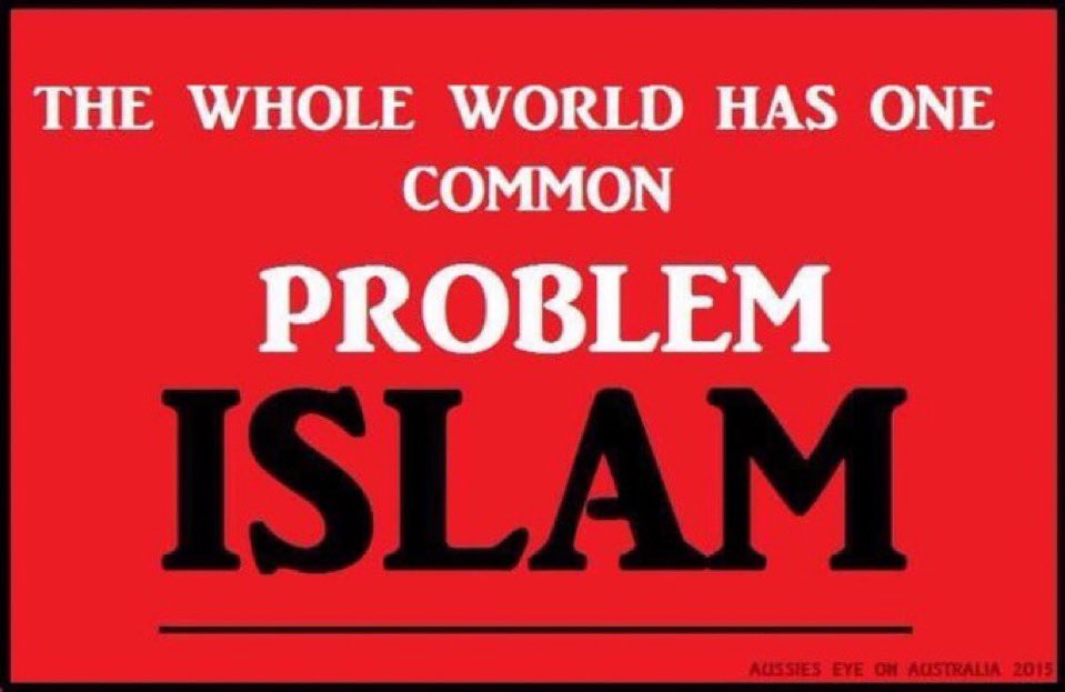 A_Schilperoord's tweet image. The whole world has one common problem: #islam

Islam isn't a religion.
It's a Death Cult for Murderers,
Rapists,
Incest
&amp;amp; Pedophiles.
#musliminvasion