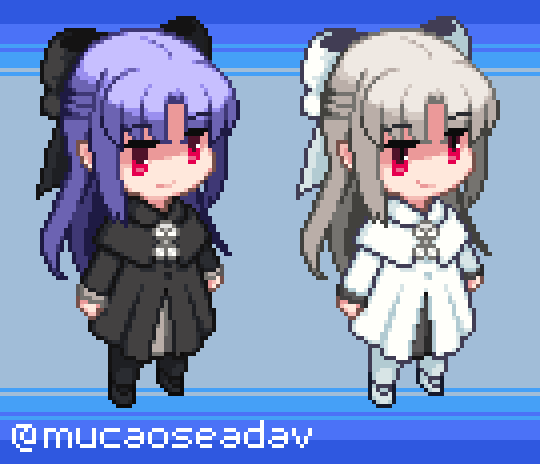 MucaOseaDav's tweet image. Some art I've made of Len and White Len back in the day (Don't judge the skills of my 2022 self please).

Time flies fast...
#月姫 #pixelart
