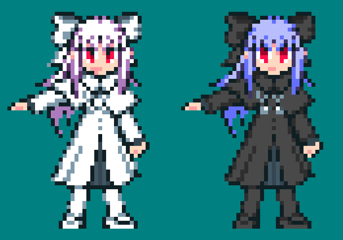 MucaOseaDav's tweet image. Some art I've made of Len and White Len back in the day (Don't judge the skills of my 2022 self please).

Time flies fast...
#月姫 #pixelart