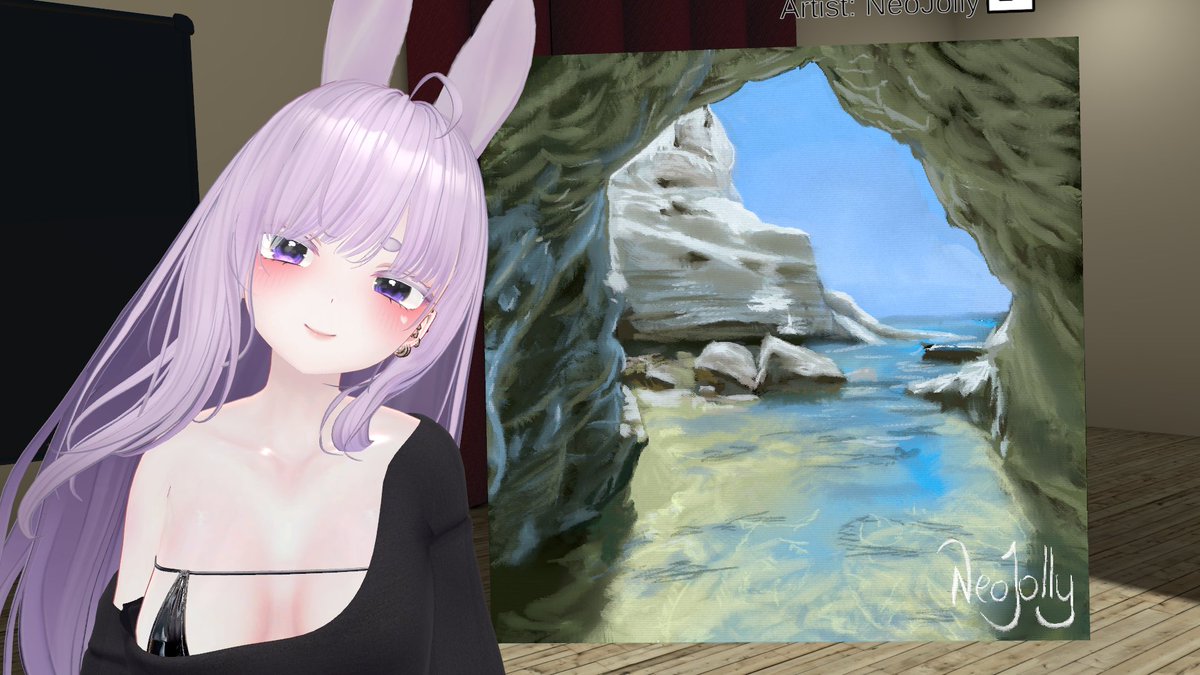 neojolly_vr's tweet image. Loved the colors of the water in this Sea Cave located in Turkey. Inspired by photo from Senem 🐰 #VRChat #Painting
