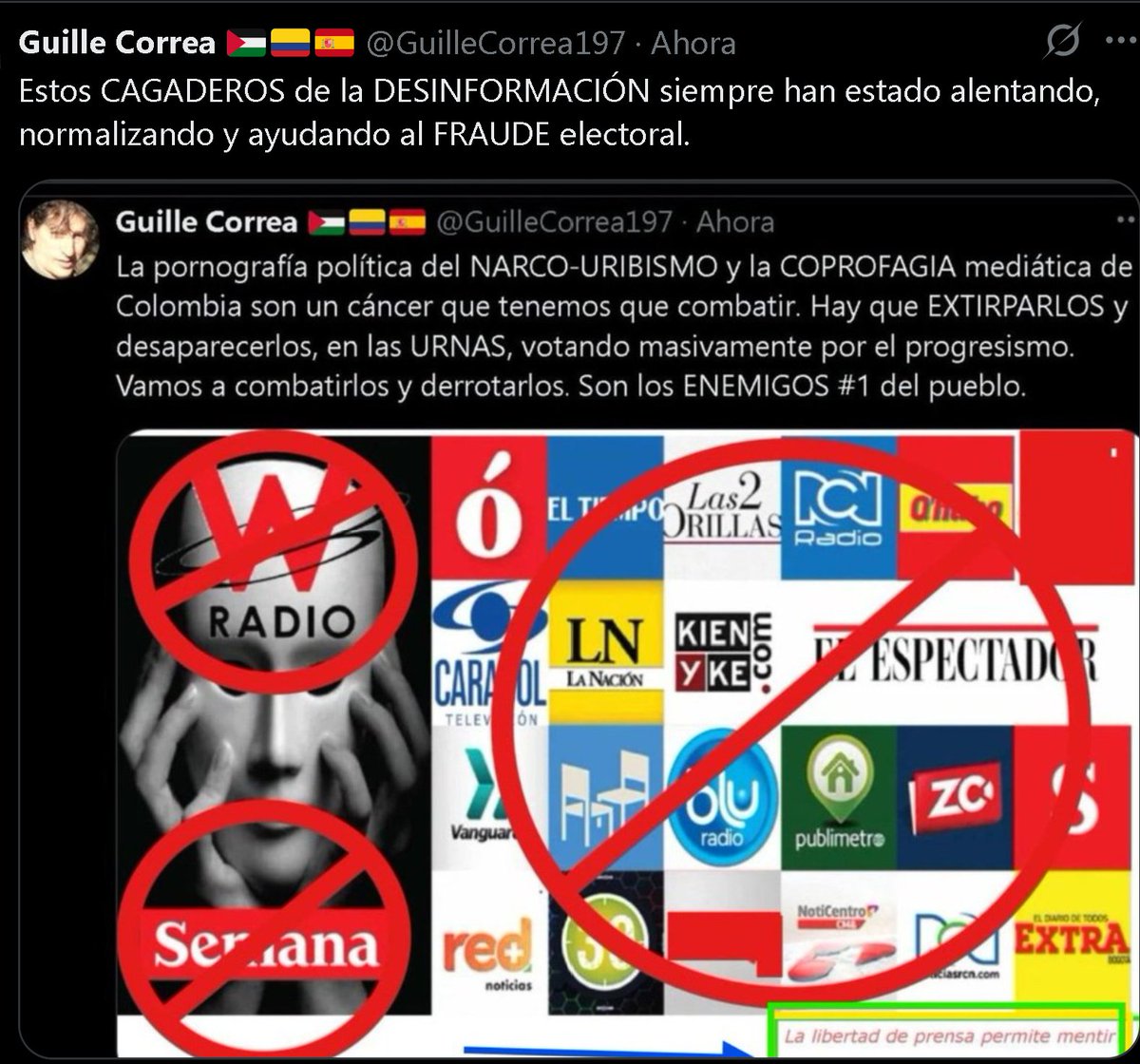 Guille Correa 🇵🇸🇨🇴🇪🇸 tweet media