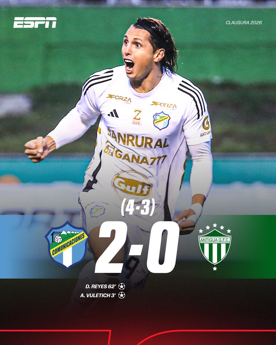 🇬🇹 HABRÁ NUEVO CAMPEÓN GUATEMALA😱🔥 

Comunicaciones le dio la vuelta a la serie ante el Bicampeón Antigua GFC y los Cremas se meten a las semifinales en el Clausura chapín👻🔜