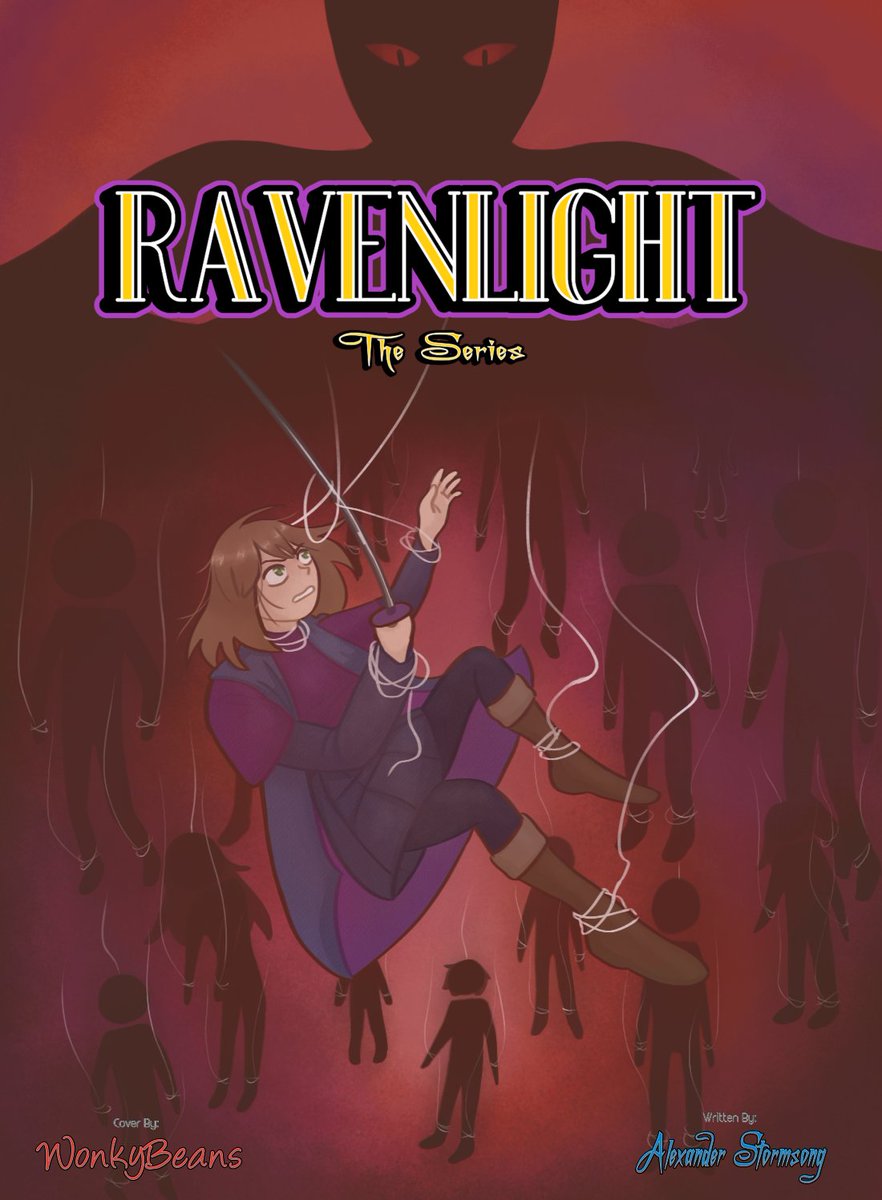 FrostedSapphire's tweet photo. Cover Reveal...

Behold the cover for the first saga of Ravenlight the series. FINALLY in all of its glory!!

Ravenlight is an upcoming high fantasy web series featuring a female protag, weekly chapters w/ chapter art, a wiki, tons of bonus content, OSTs, and much much more!!

Elise's journey against the world begins on June 4th, 2026.

"Follow the story of 16 Y.O. Elise Bakuuva on her quest to protect her friends & find her place in a world of unknown dangers and monsters."