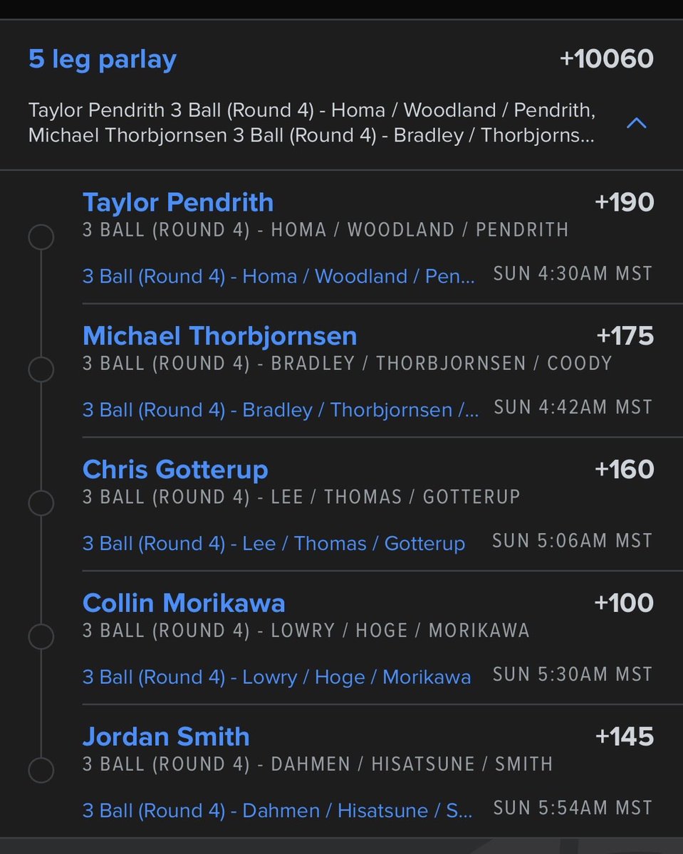 Arizonagolfers's tweet image. I’ll dabble in some PGA 3 ball 🏌️‍♂️ 

#golf  #Gambling𝕏