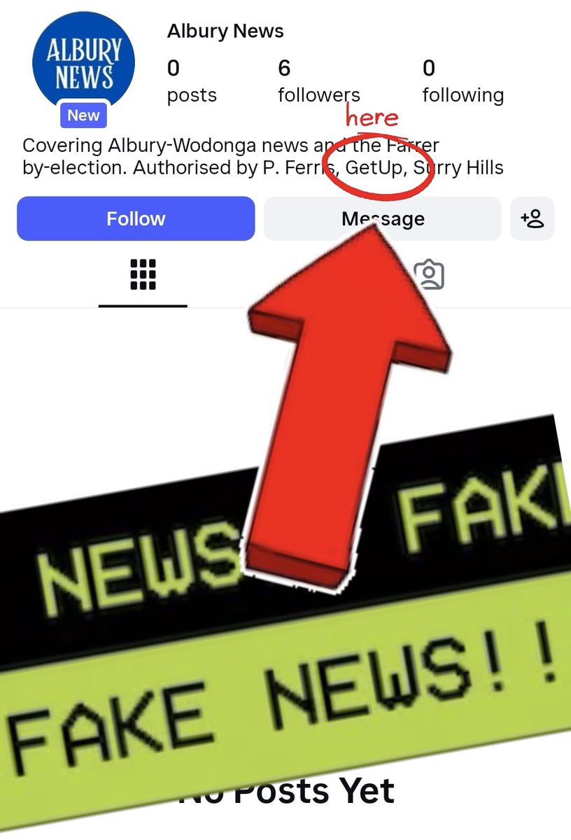 corybernardi's tweet image. Get Up! now appear to have set up a fake local news website. Unbelievable the depths they sink to as they get more and more desperate. The so called “Independent” Michelle Milthorpe is a front for this lot, which is why they’re funnelling hundreds of thousands into her campaign.