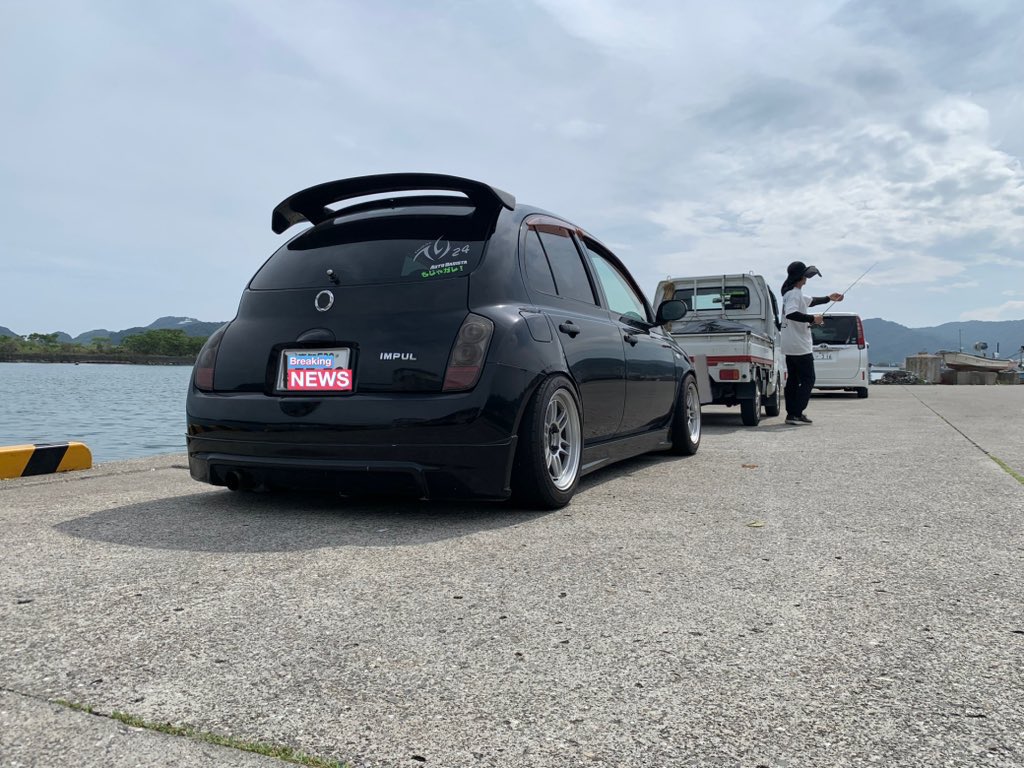 mojagare's tweet image. 納車から1年、改造費100万ウォン。

オーディオも足もホイールもやり切った。

このマーチ、完成。遅い。

正直やりすぎかもしれないけど後悔はしてない。とにかく遅い。

異論は認める。どう思う？
やっぱり遅い。

#マーチ #K12 #遅い饅頭 #カスタムカー