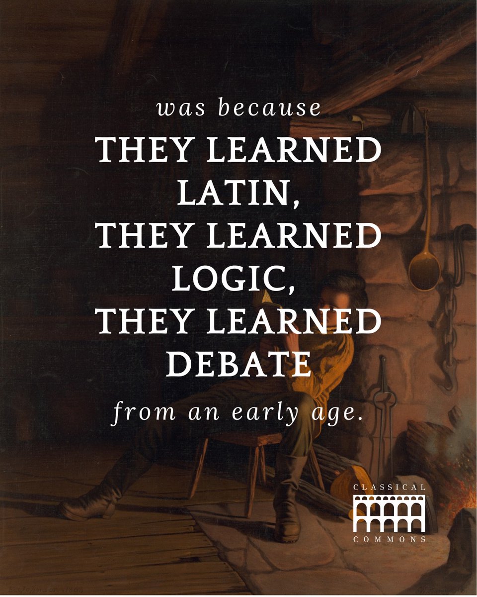 ClassicalCommns's tweet photo. Classical education invites students into a way of learning that shapes how they think, speak, and engage the world. Through grammar, logic, and rhetoric, students are formed not just to know, but to understand—and to pursue what is true, good, and beautiful. https://t.co/7lzbsp7Uih