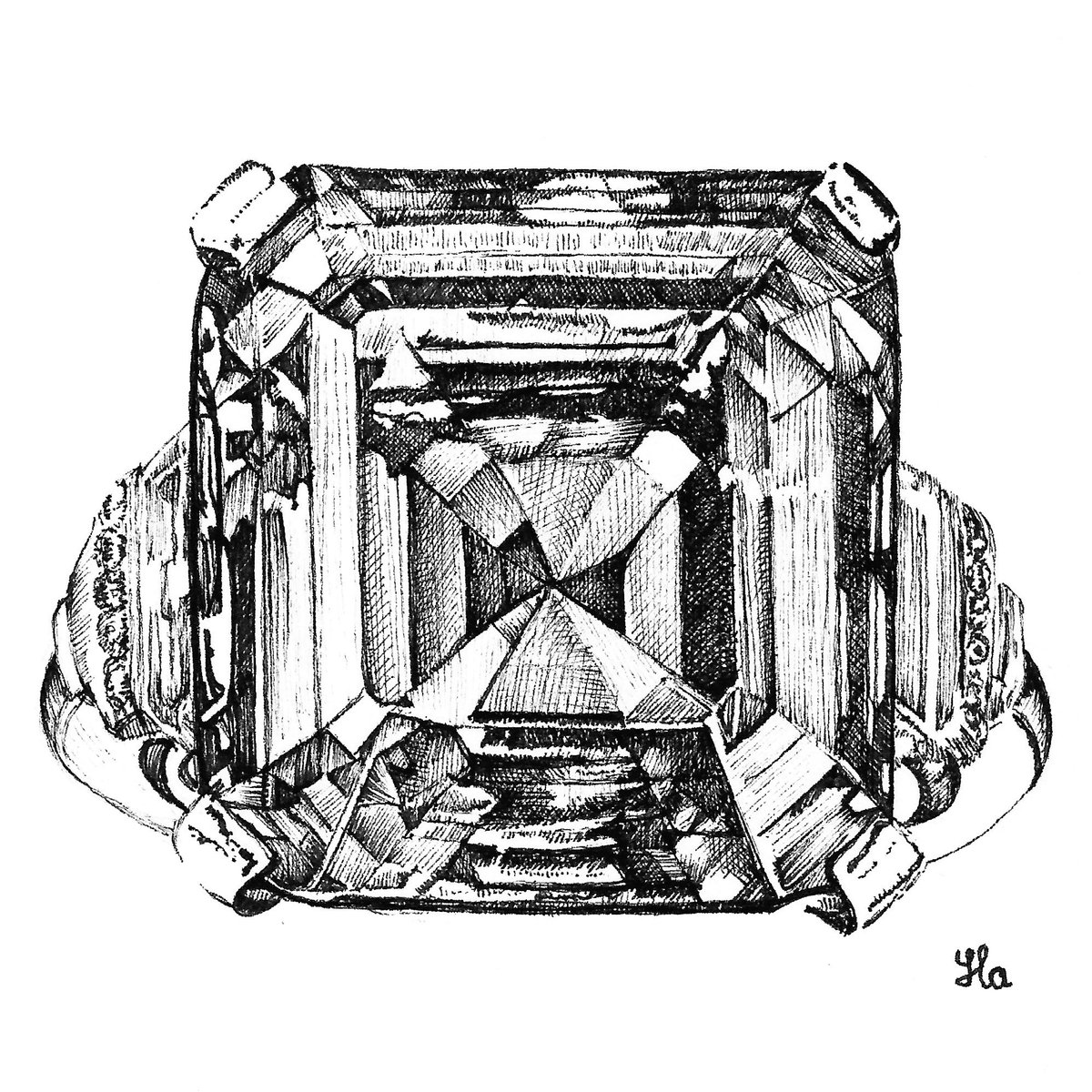 YlaWork's tweet photo. 💚💎 Rockefeller Emerald (Harry Winston). My drawing 122/365 V4.0

From a Rockefeller brooch to a record-breaking gem. An 18.04 ct Colombian emerald with extraordinary color and clarity.
Sold in 2017 for $5.5M, then reborn as the Rockefeller-Winston. https://t.co/PyESe9Fgx4