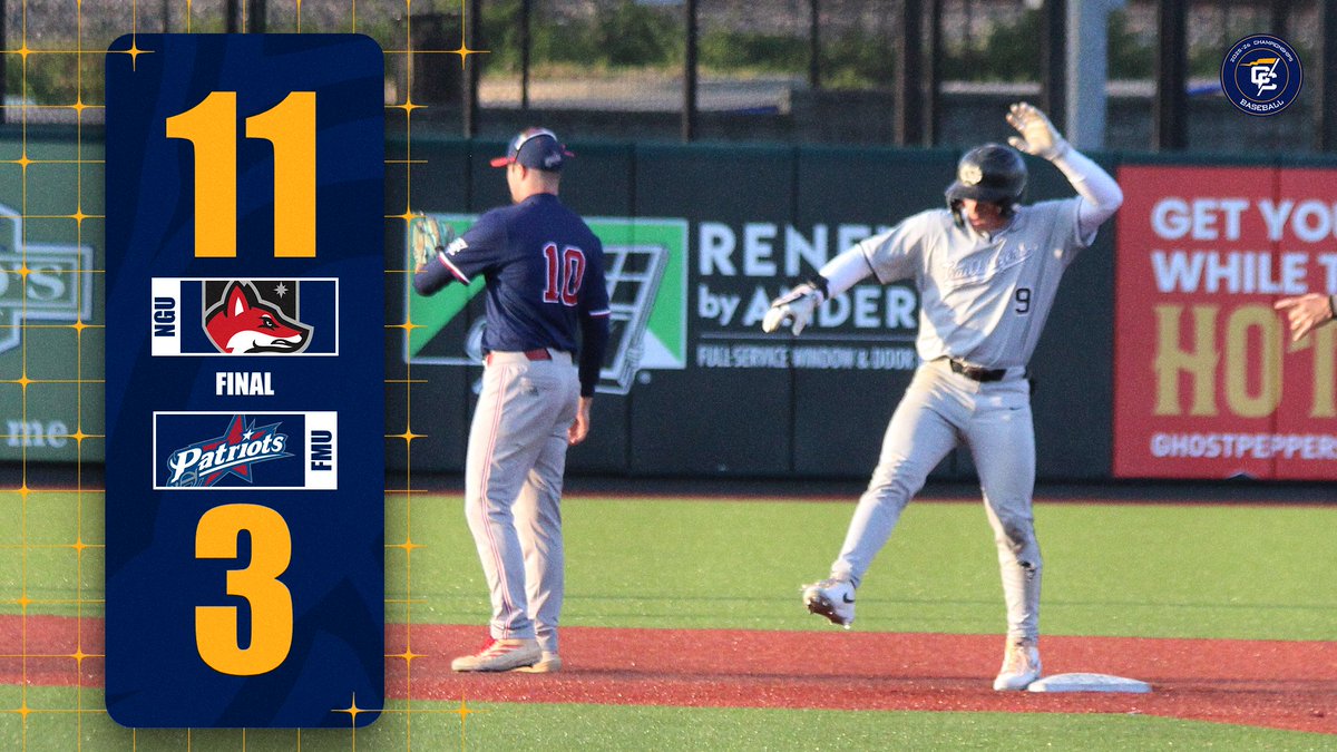 ConfCarolinas's tweet photo. WINNER! @NGUAthletics_ advances to the semifinal contest of the 2026 Conference Carolinas Baseball Championship with a win over Francis Marion!

#LeadingTheWay https://t.co/jJWgua75LA