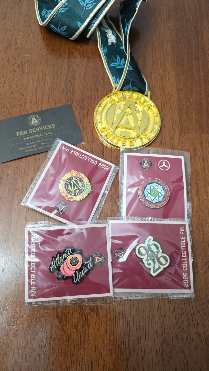 ribahonthebeat's tweet image. Thanks for the W and the pins @ATLUTD #weready