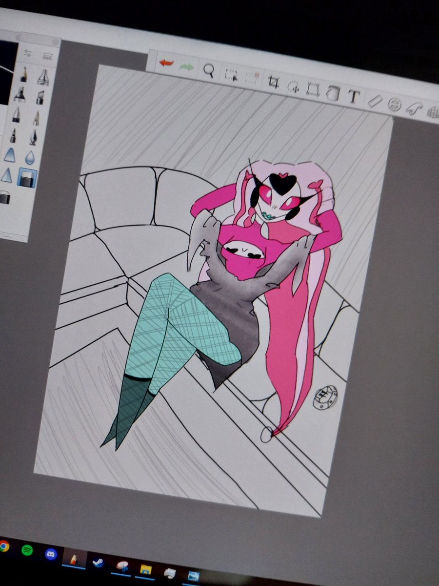 Hotdogcat5's tweet image. Did this a bit ago but more bunny art!:&amp;gt;

#hazbinhotelart #hazbinhotel #hazbinhoteloc