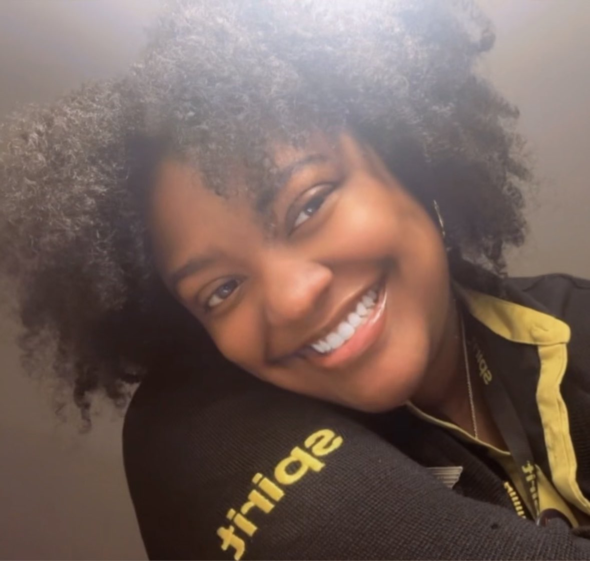 just a girl from New Orleans who got a chance to see the world 💛🖤. Thank you, #SpiritAirlines