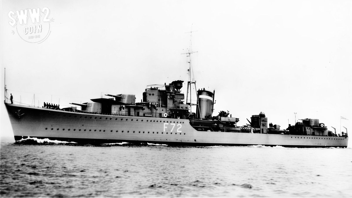 WW2coin's tweet image. #WW2 #OTD May 2nd, 1941. As the Anglo-Iraqi War begins with Golden Square attacks on RAF Habbaniya,
the British destroyer HMS Jersey strikes a mine in Malta's Grand Harbour and and sinks.
