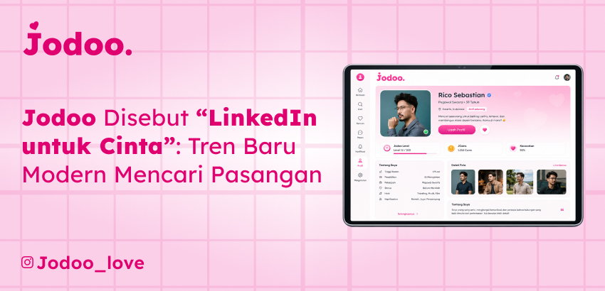 Jodoo_love's tweet image. LinkedIn bantu kamu bangun karier.
JODOO bantu kamu bangun koneksi yang selevel.
✔️ Verifikasi wajah
✔️ Komunitas lebih terkurasi
✔️ Fokus pada koneksi berkualitas &amp;amp; profesional

Cek kecocokanmu jodoo.love/survey/
#JODOO #ProfessionalDating #RelationshipGoals #GrowthMindset