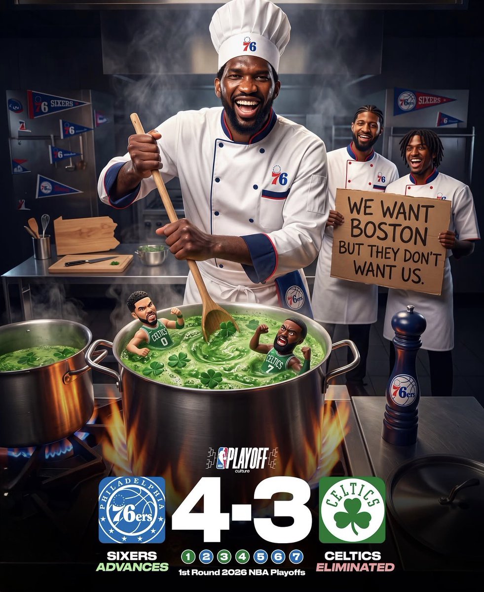 Cover3Philly's tweet photo. Philly wanted Boston and we got them! Celtics are cooked… bring on New York! https://t.co/ZofzHOvsWD