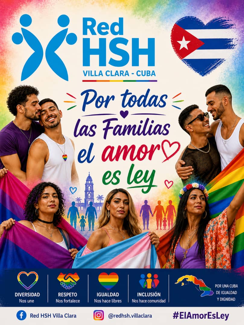 Cultura #Camajuaní.
Jornada de la lucha contra la homofobia, la transfobia y la bifobia del 1ro al 17 de mayo.
Todos por nuestra identidad y respeto a la diversidad.