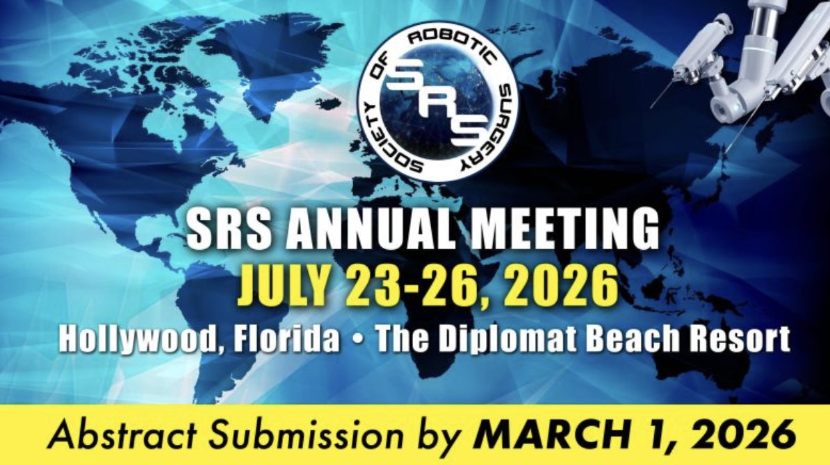 jpdugartemd's tweet photo. Proud to share that our team had 3 studies accepted at SRS 2026 🤖

Topics include zero-ischemia partial nephrectomy, robotic fascial puboprostatic sling, and robotic suprarenal cavectomy for level III IVC tumor thrombus.

Grateful to our mentors and collaborators.

#Urology #SRS https://t.co/54J8L6dAcL