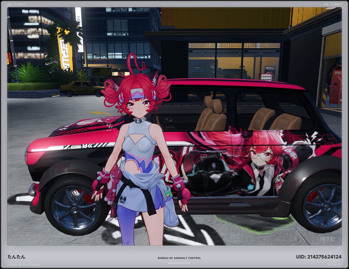 mmkk0515's tweet image. 車のスキンかわいくない？

 #NTE