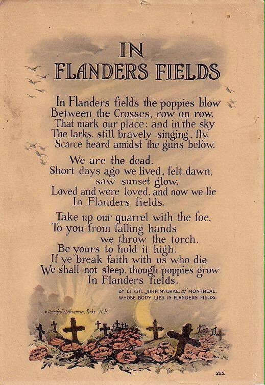 WendyLovesJesus's tweet image. May 3, 1915: Canadian military doctor and artillery commander Lieutenant Colonel John McCrae writes the famous poem "In Flanders Fields". † 🇨🇦 #Canada #BattleOfYpres

"If ye break faith with us who die we shall not sleep, though poppies grow in Flanders fields." #LestWeForget 🍁