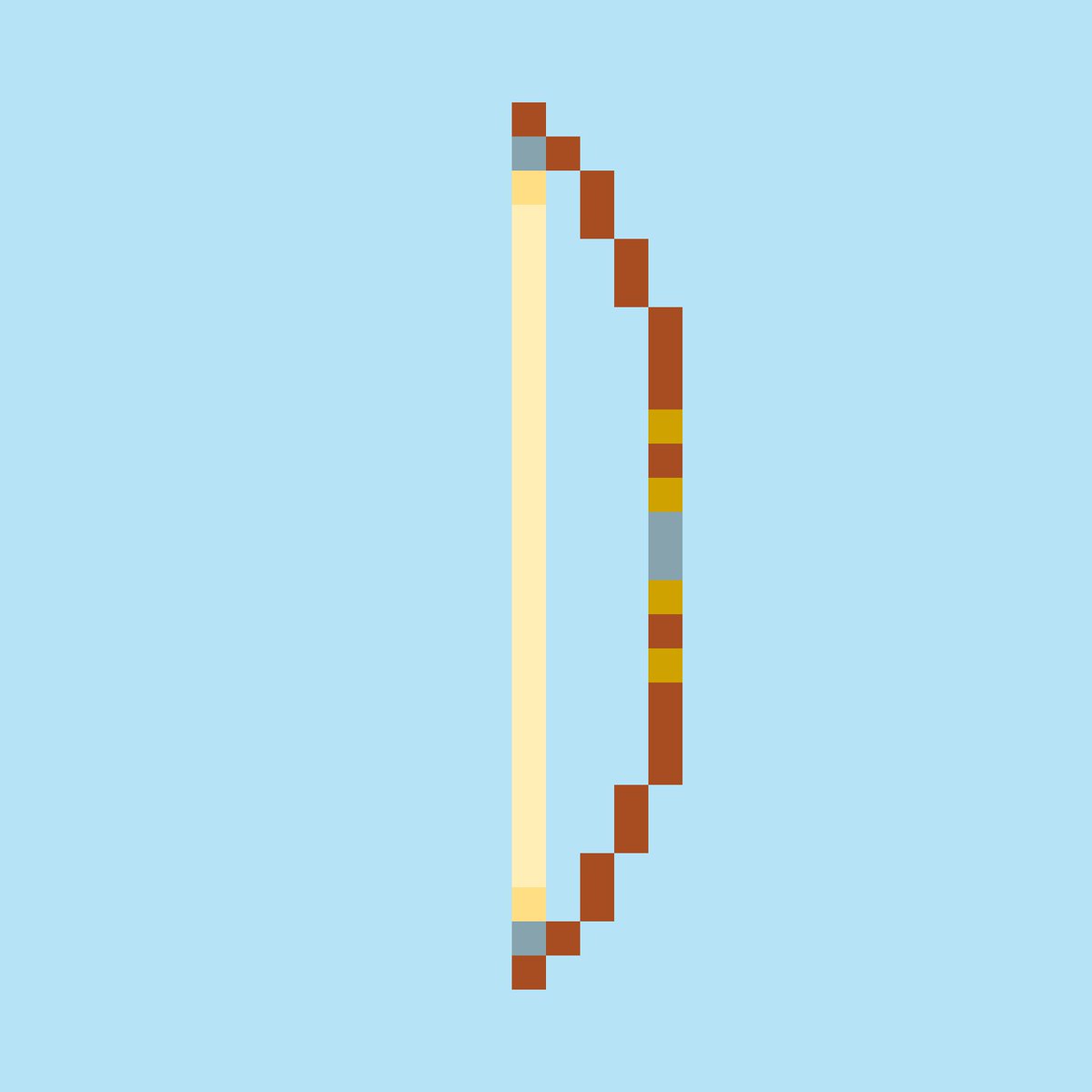 ritsu23125's tweet image. 弓 
 #pixelart #Bow