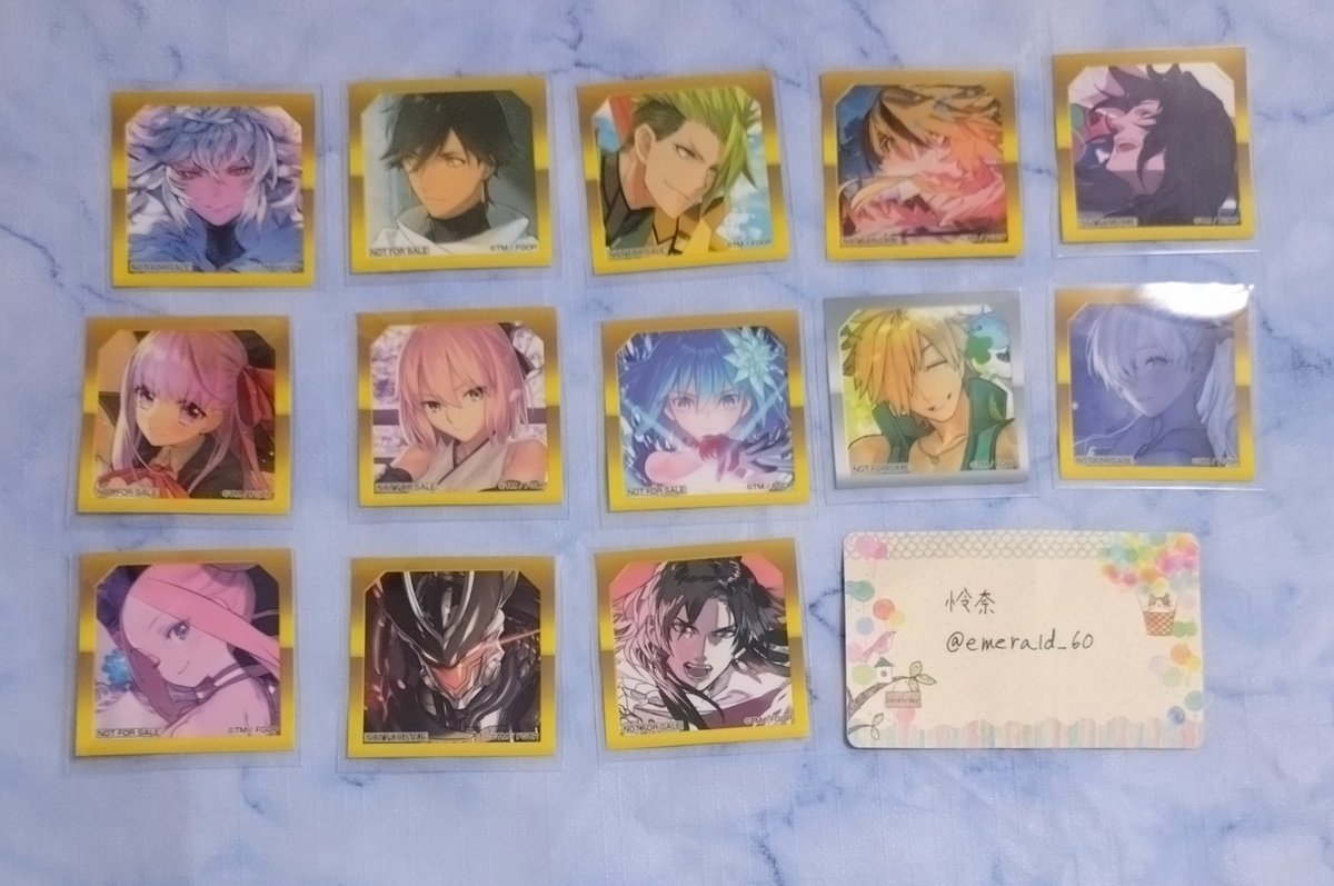 交換】FGO 最終再臨展 入場特典ステッカー 譲:画像参照 求:バーソロ