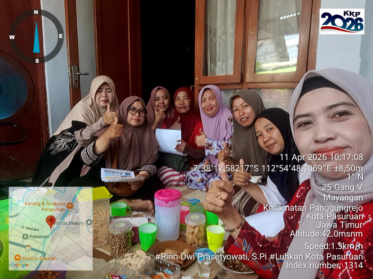 ririn_pi's tweet photo. Sabtu (11/04/26) Ririn Dwi P, S.Pi,Luhkan Kota Pasuruan, Pertemuan Sosialisasi  Akses Permodalan melalui plafond KUR Pegadaian&amp;Mandiri Poklahsar Putri Mayang Food's Kel.Panggungrejo
#GiatLuhkanSatminkalBWI 
@bppsdm_puslatkp
@bppsdm_bp3bwi
#bppsdm_kp 
#luhlapor 
@YayanHikmayani https://t.co/3cvDFUg0BS