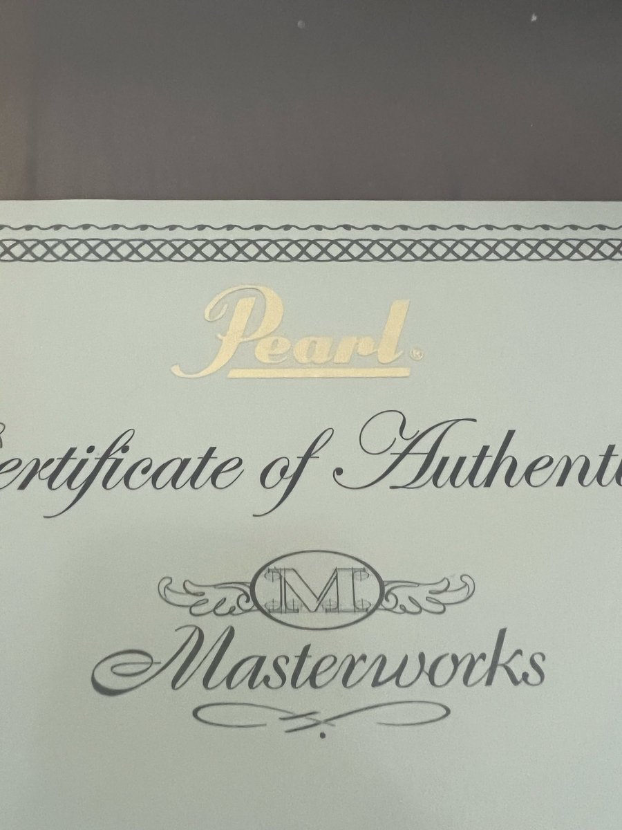 clover19821223's tweet image. 届いたー！
ラグのネジがゴールドなら完璧なのに…。
#Pearl #masterworks
