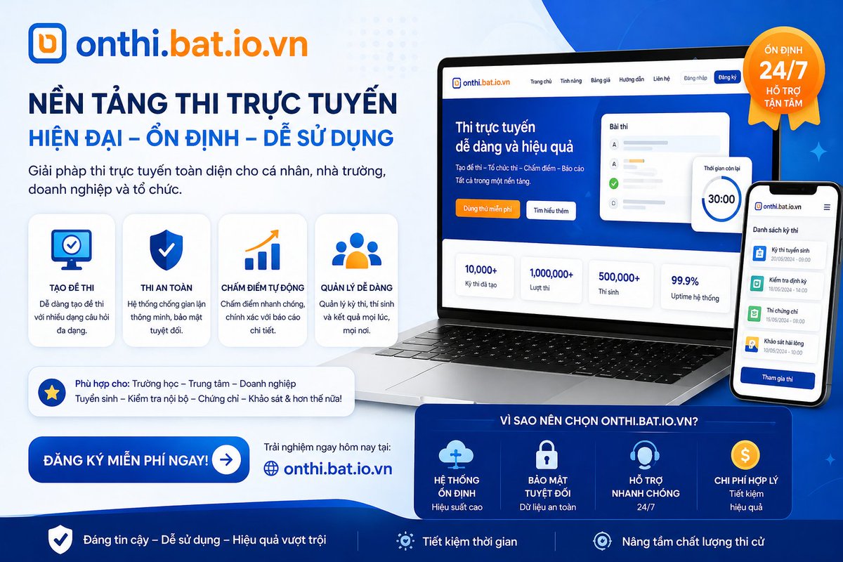 BaoAnh_Tech's tweet photo. Vận hành website ôn thi trắc nghiệm và chia sẻ tài liệu học tập.
https://t.co/8tbLg51t9T https://t.co/NadZRjc4Kb