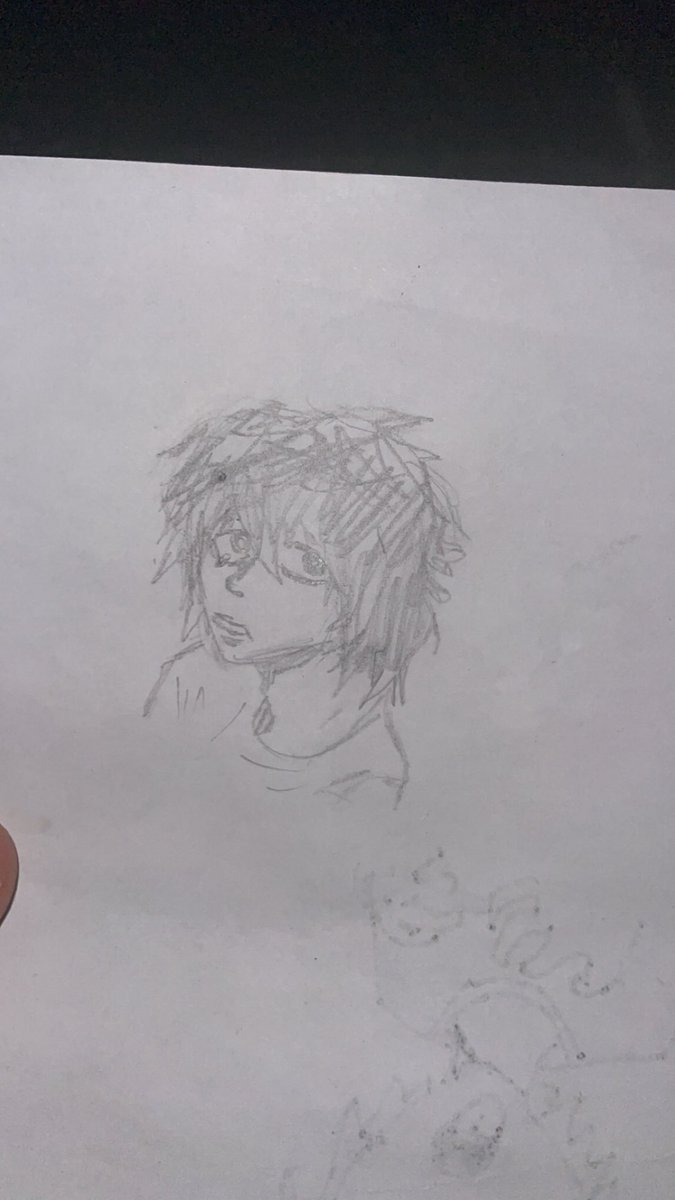 mikey_die's tweet image. Gang i DONT know how to draw #deathnote #L