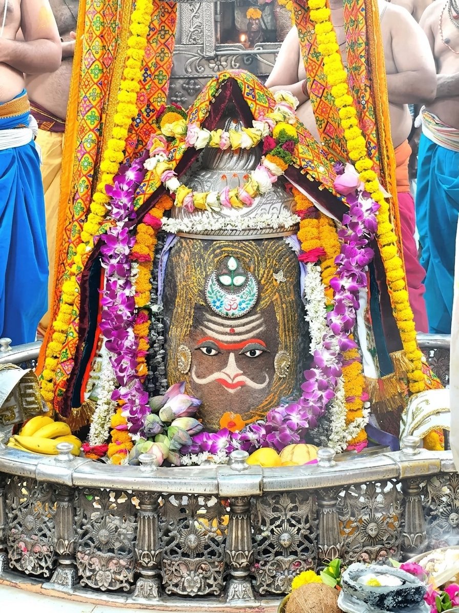 ।। श्री गणेशाय नमः।।
🌹🌹 जय हो राजा महाकाल की🌹🌹
 🌹🌹 जय हो शिखर बंद बाबा की🌹🌹
 🌹🌹 जय मां शाकंभरी 🌹🌹
 🌹🌹 जय श्री श्याम 🌹🌹

अवंतिका नरेश स्वयं भू दक्षिणाभिमुख तृतीय ज्योतिर्लिंग राजा महाकाल के आज 03.05.2026 के प्रातः कालीन भष्म आरती श्रृंगार दर्शन..

जय श्री महाकाल 🙏