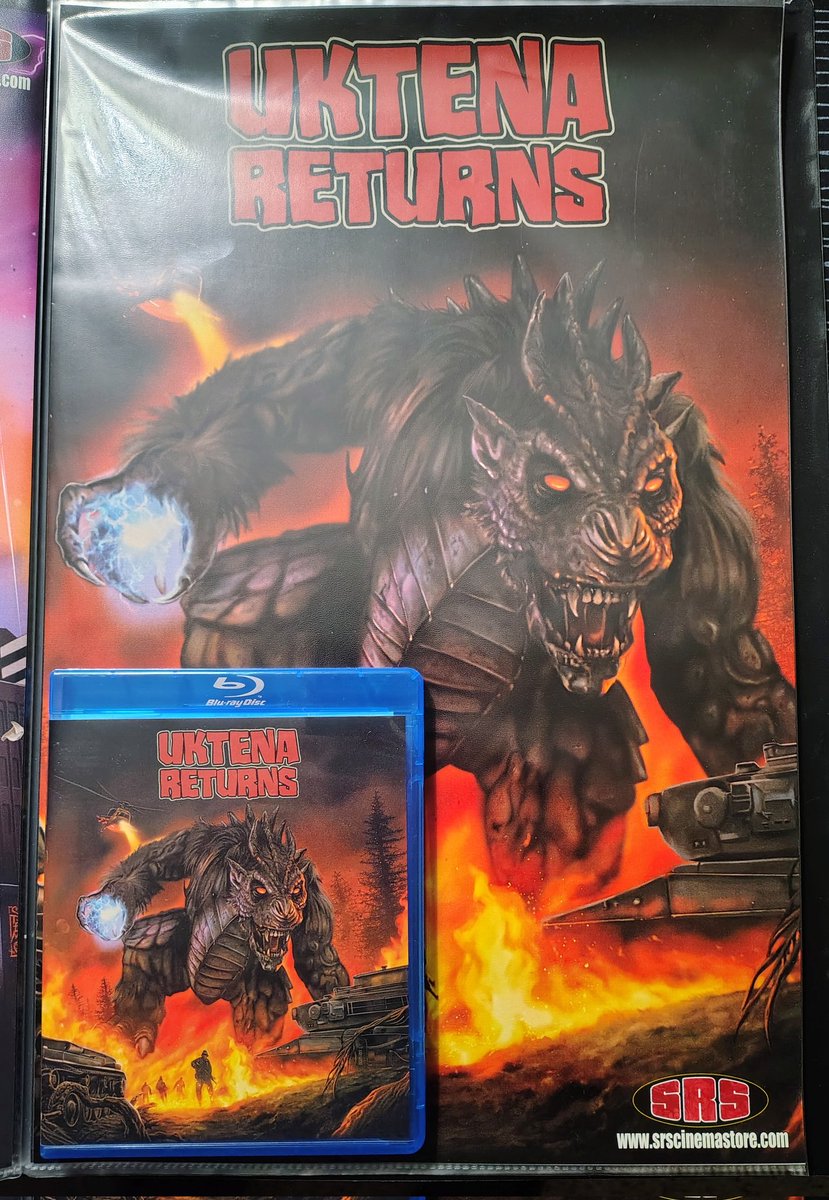 RyanClark1985's tweet image. Got two of @SRSCinema's newest releases, Uktena Returns and Dragon Lizard Lord vs. Gorilla Monkey King, with posters. #SRSCinema #BluRay #PhysicalMedia
