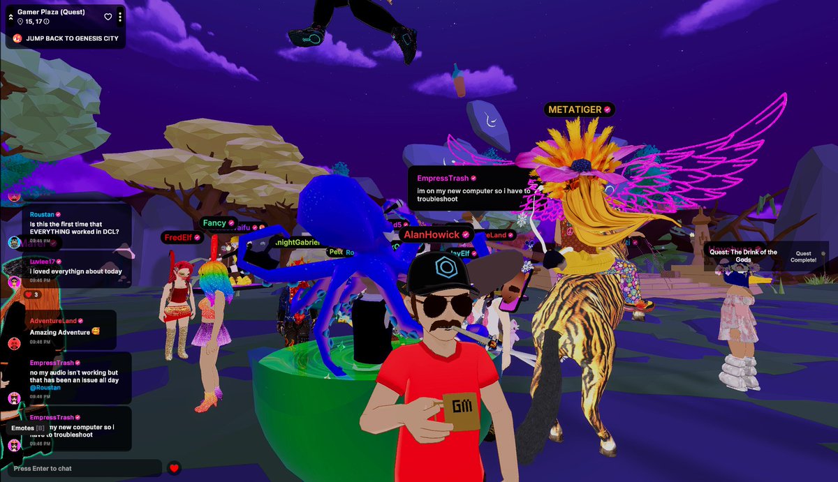 Alan Howick In Decentraland tweet media