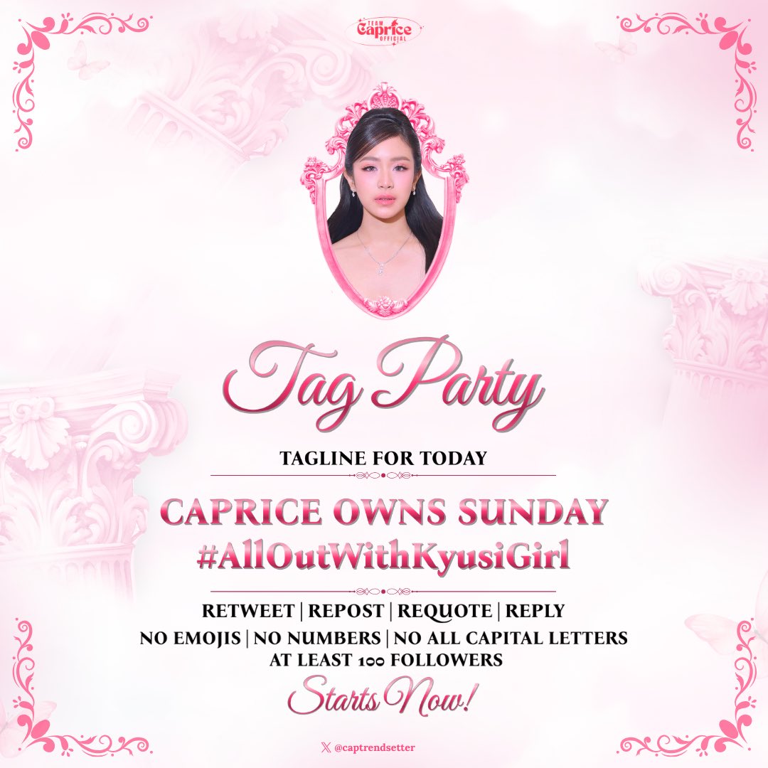 TEAM CAPRICE TRENDSETTER tweet media