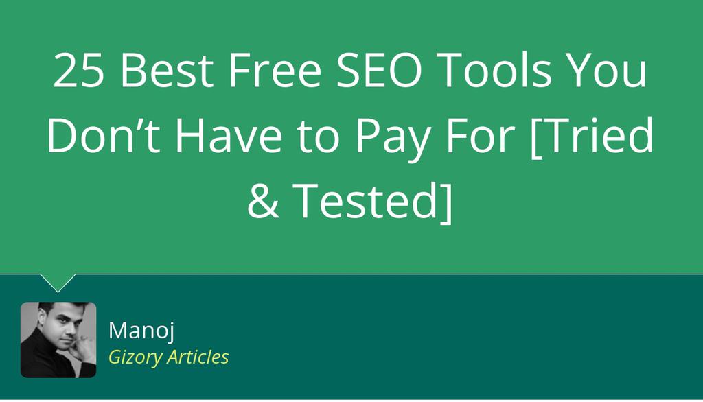 ProjectConsult5's tweet image. 25 Best Free SEO Tools You Don’t Have to Pay For [Tried &amp;amp; Tested] #SEO #Free #Technology @HeartofManoj
lttr.ai/AqttL