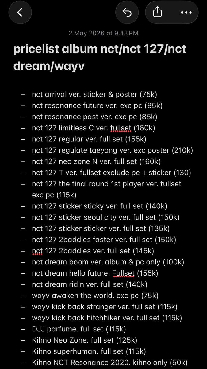 rosescaar's tweet photo. @unconditionkiss ini pricelistnya yaa kak https://t.co/HVvW8GeI5e
