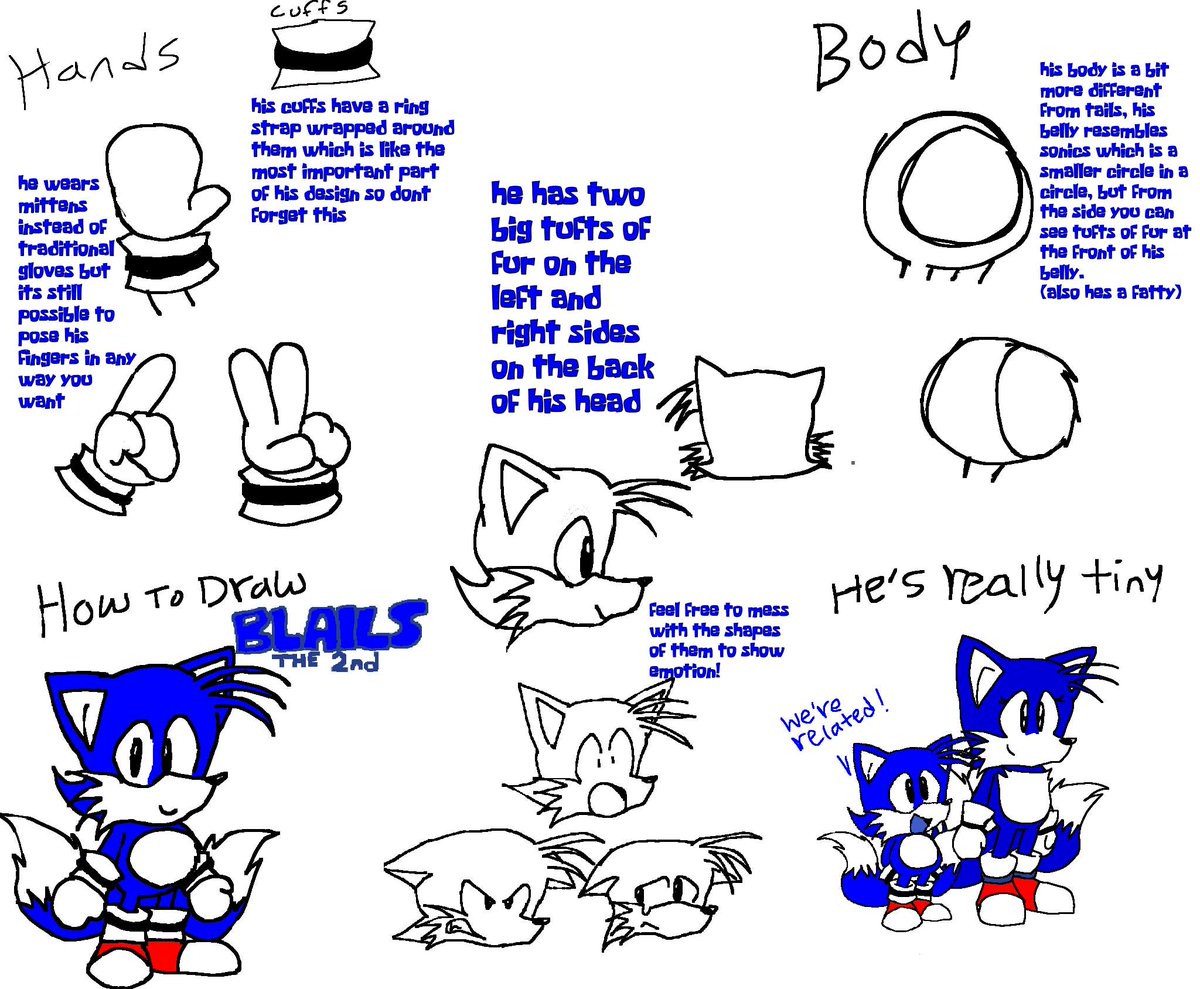 Codyfox655's tweet photo. got inspired by this one tails art guide and decided to make this!!
A GUIDE ON HOW TO DRAW BLAILS THE 2ND!!!!
#saveblails #blails https://t.co/8vDRovt2dM