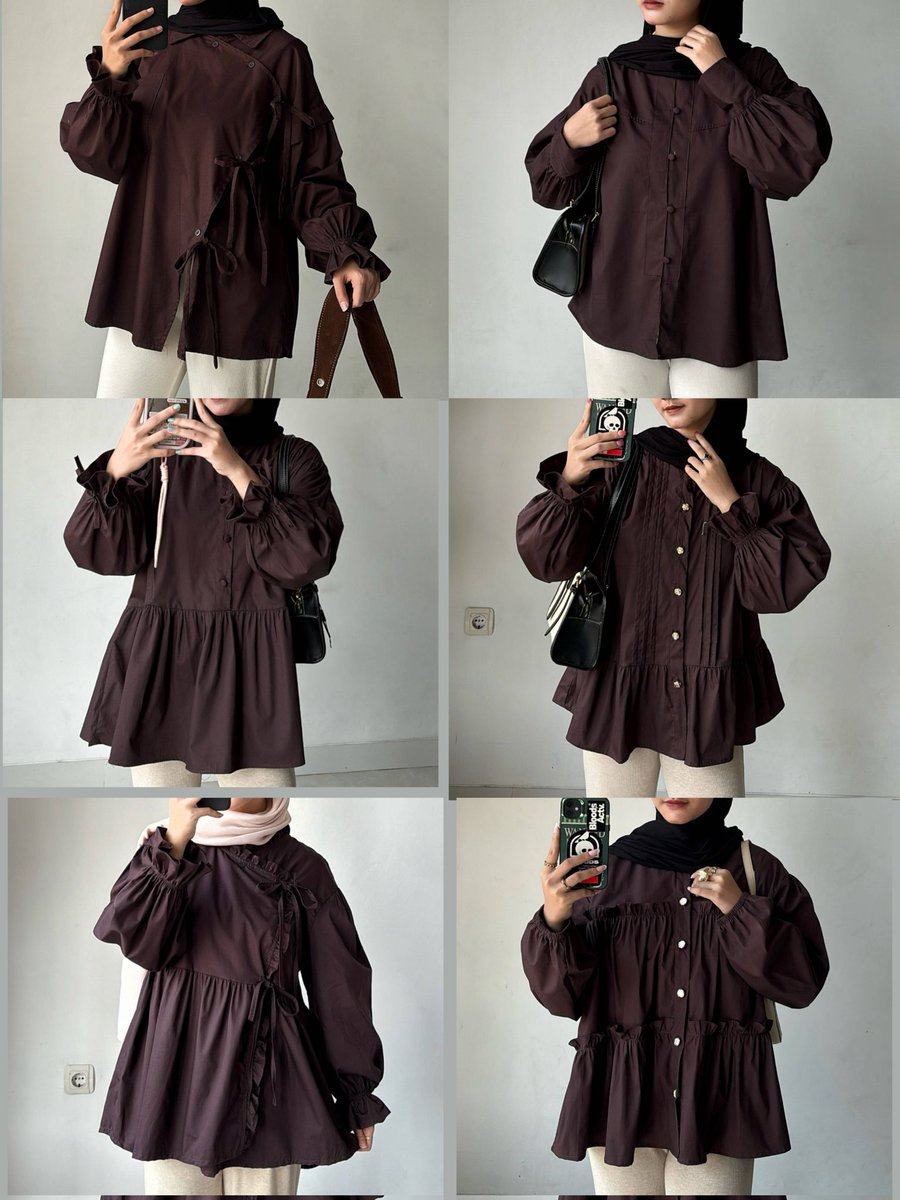 Rekomendasi Blouse Coklat /Kemeja Wanita /Banyak pilihan warna lainnya✨

1.⭐4.8
🔗s.shopee.co.id/1qYZO4wzak
2.⭐4.8
🔗s.shopee.co.id/3g0DZToRtk
3.⭐4.9
🔗s.shopee.co.id/6pxFLKAZKQ
4.⭐4.8
🔗s.shopee.co.id/7fWMKs2jKo
5.⭐4.8
🔗s.shopee.co.id/3qJdlqe9hL
6.⭐4.9
🔗s.shopee.co.id/5VRrkwMl9i